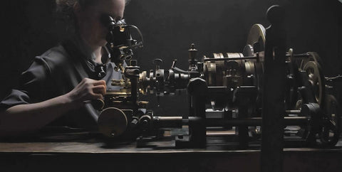hand-operated watchmaking machine 
