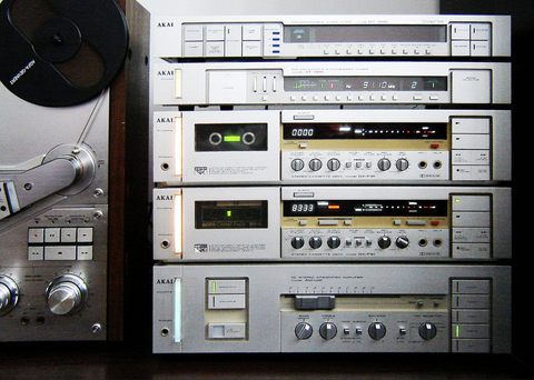 reel-to-reel audiotape recorders tuners and audio cassette decks.