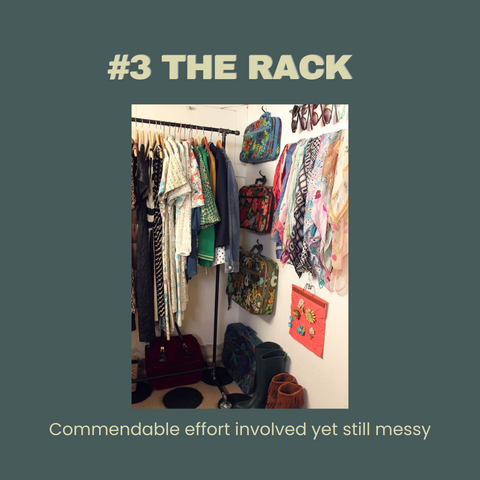 The rack as a solution to your floor-drobe