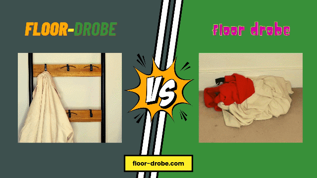 Using a floor drobe vs dropping clothes on the floor