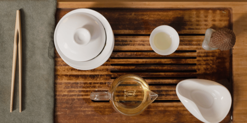 chinese tea ceremony with gongfu cha