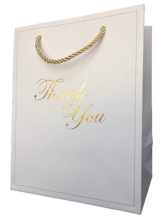 Anavego Set of 6 Personalizable Medium Size 8x10′′ Matte Colored Paper Gift Bags with Handles from Gold Satin. Included Markers & Tissue Paper.