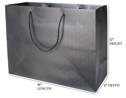 MODEENI White Gift Bags with Handles 12 Pack Medium 8 x 5 x 10 Premium Heavy Duty 250