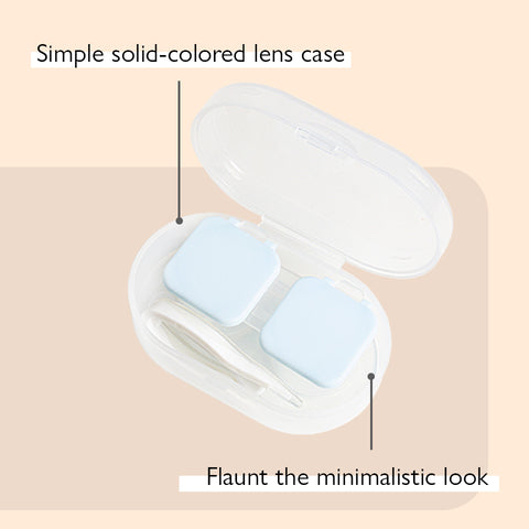 Unicornlens Flip Press Lens Case (Gray) - - Colored Contact Lenses , Colored Contacts , Glasses