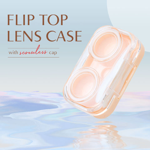 Unicornlens Flip Top Lens Case (Pink) - - Colored Contact Lenses , Colored Contacts , Glasses