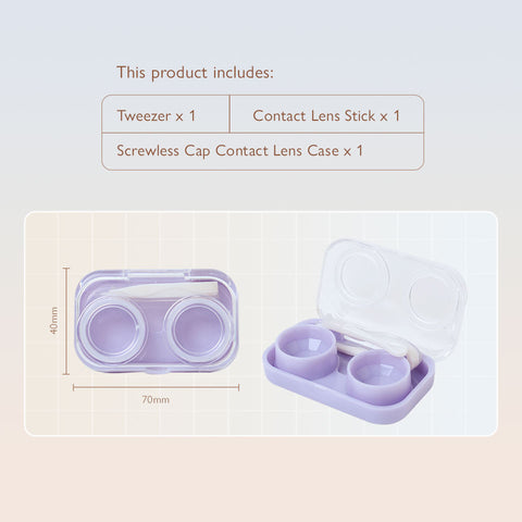 Unicornlens Flip Top Lens Case (Blue) - - Colored Contact Lenses , Colored Contacts , Glasses