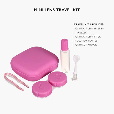 Unicornlens Mini Lens Travel Kit (Violet) - - Colored Contact Lenses , Colored Contacts , Glasses