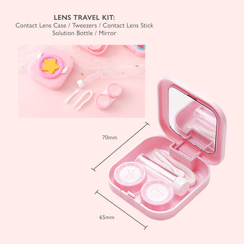 Unicornlens Artemis Cat Lens Travel Kit (Pink) - - Colored Contact Lenses , Colored Contacts , Glasses