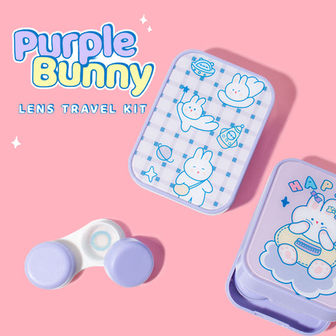 Unicornlens Purple Bunny Travel Kit (Universe) - - Colored Contact Lenses , Colored Contacts , Glasses