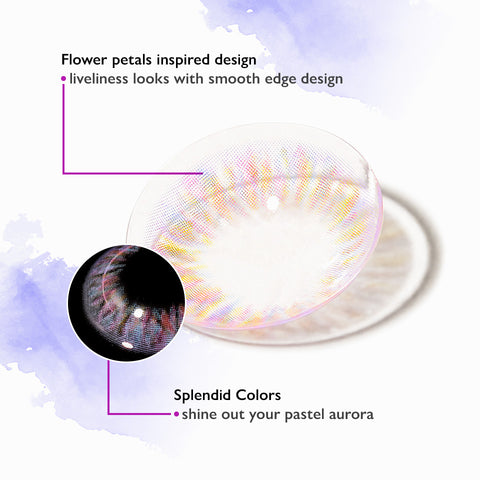 Unicornlens Palette Pastel Violet Colored Contacts - Colored Contacts - Colored Contact Lenses , Colored Contacts , Glasses