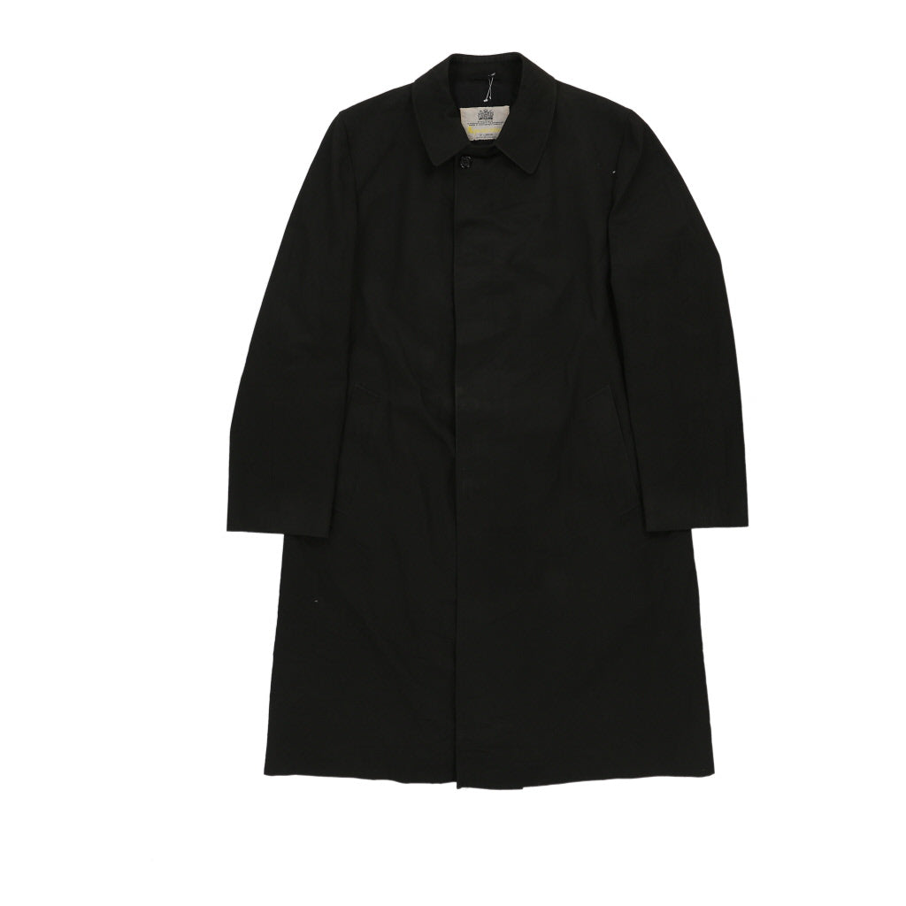 Aquascutum Trench Coat XL Black Cotton Preloveddesigner