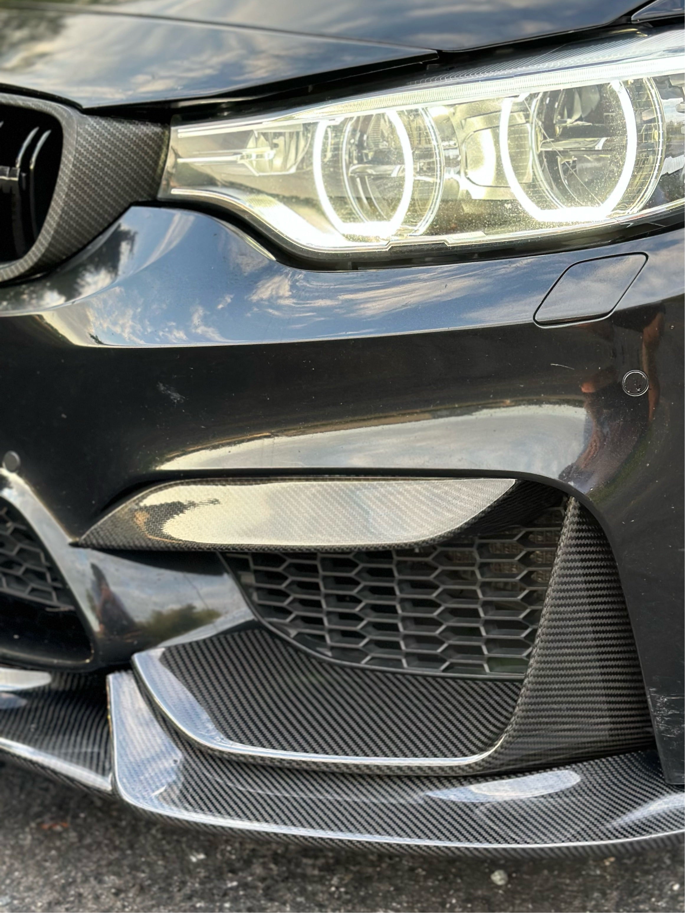 F8X M Performance Style Carbon Front Upper Splitter