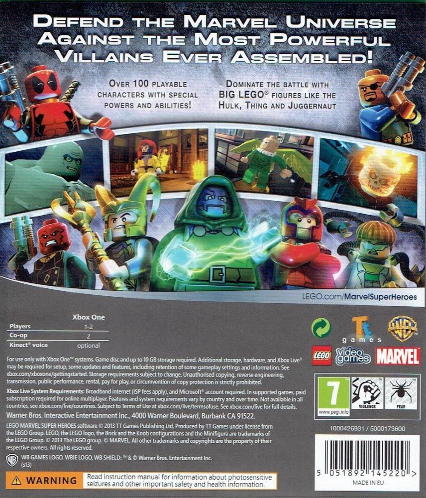 marvel super heroes xbox one