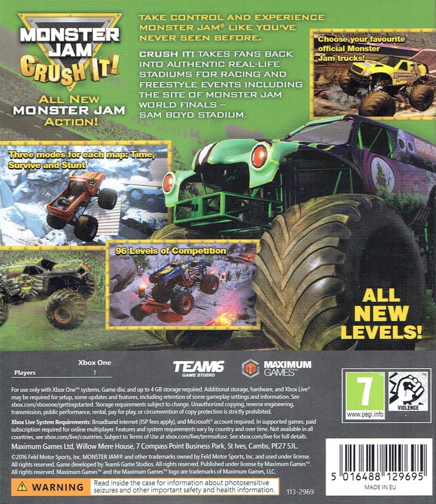 monster jam for xbox one