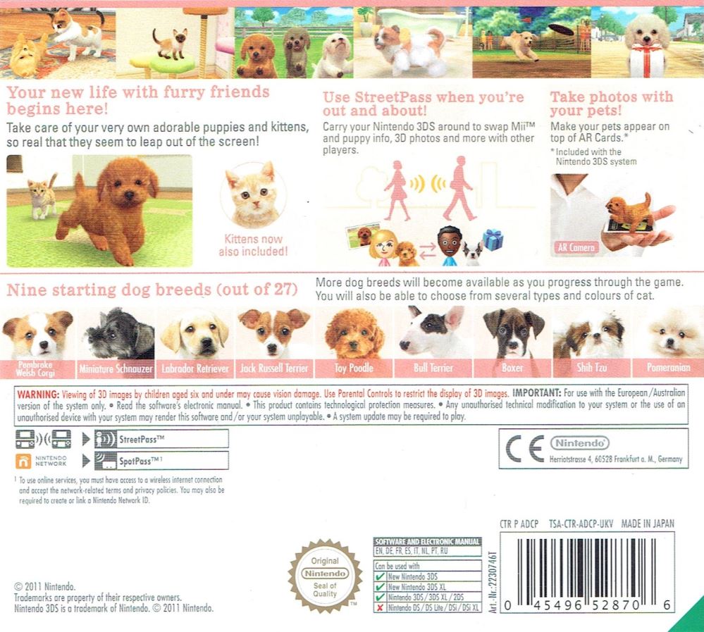 nintendogs and cats 3ds