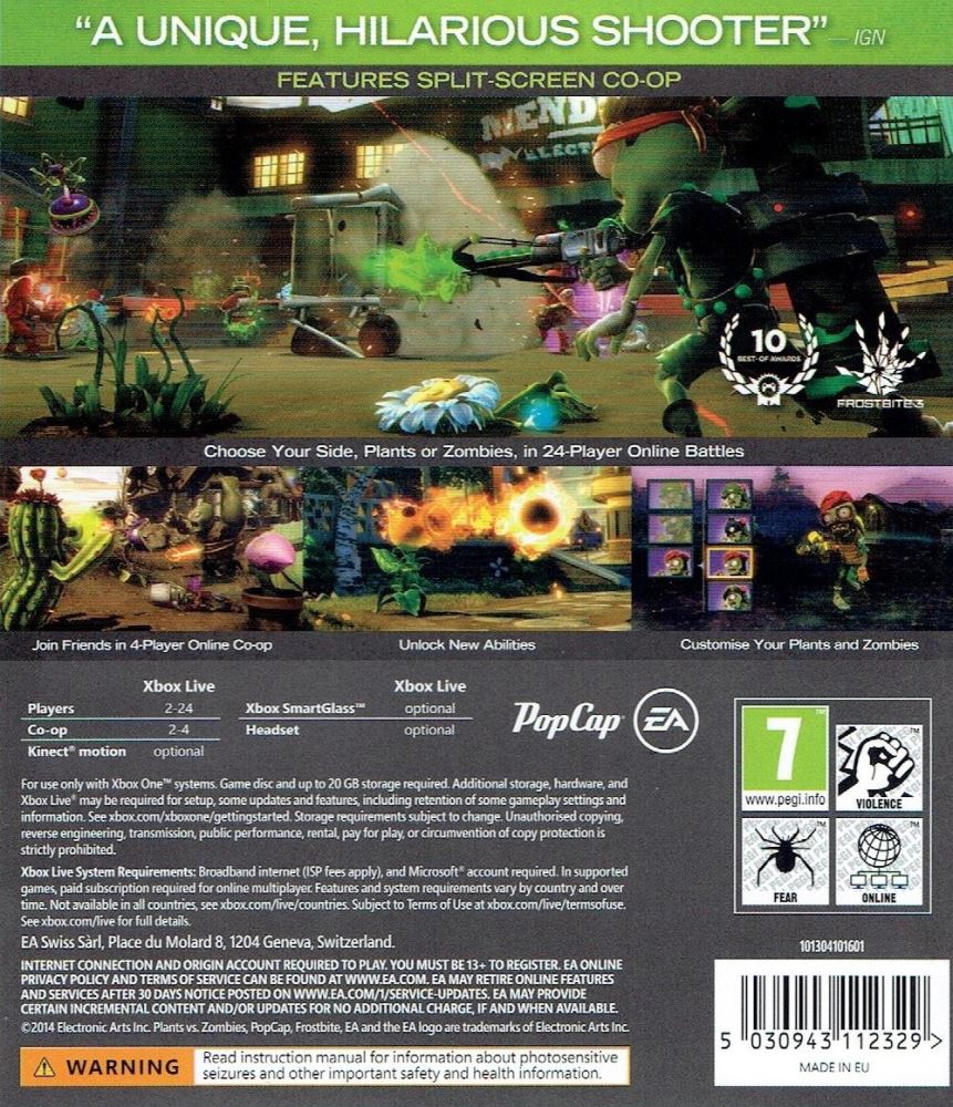 Plants Vs Zombies Garden Warfare Xbox One Ggstore Co Nz