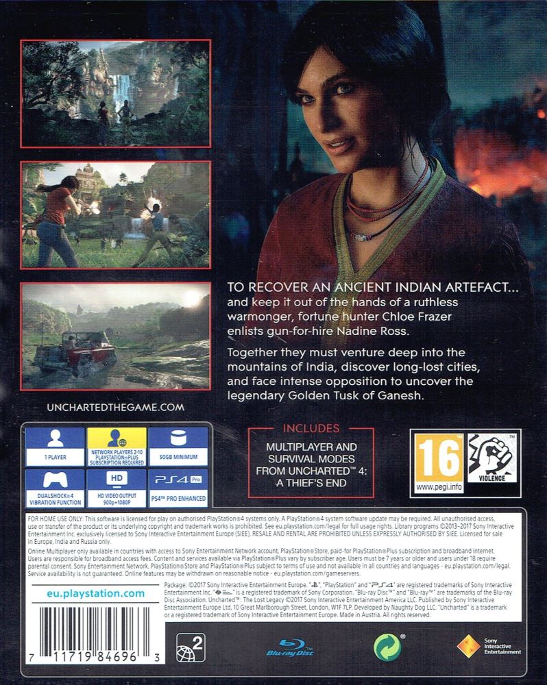 uncharted the lost legacy ps4