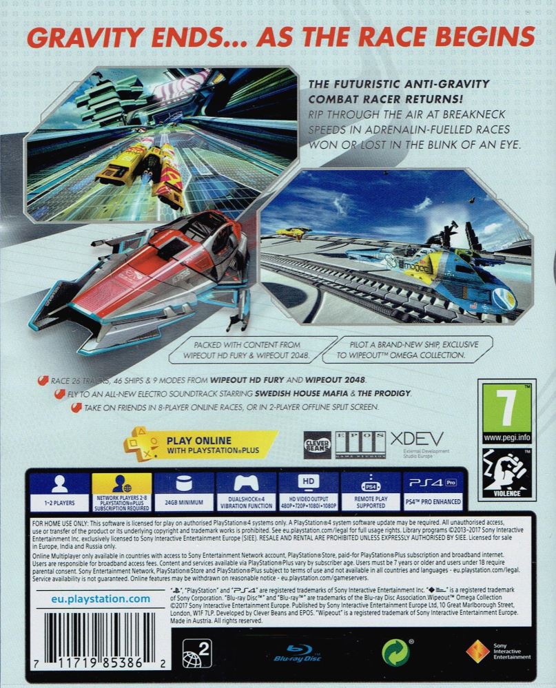 wipeout omega collection ps4