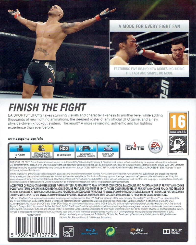 ufc 2 ps4 used