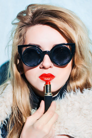 Match your lipstick to your sunglasses on AmericanSunglass.com