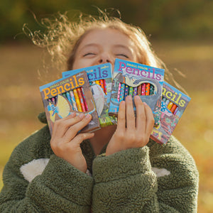 12 small mini Dino Colored Pencils - Nova Natural Toys & Crafts