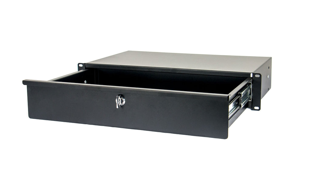 Osp 2 Space Rack Rackmount Shallow Case Drawer With Lock Hyc 2us