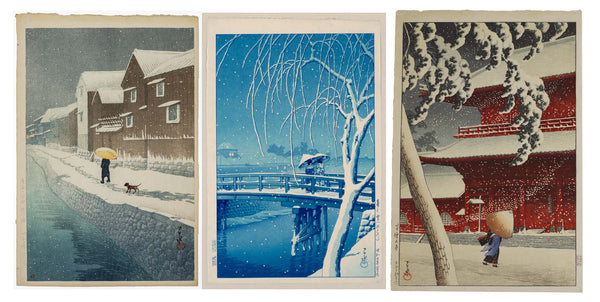 Kawase Hasui snow landscapes