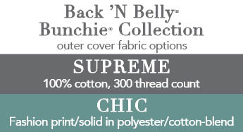 Back N Belly Bunchie Collection of Supreme (100% Cotton, 300 thread count) and Chic (65% Polyester 35% Cotton - fashion print)