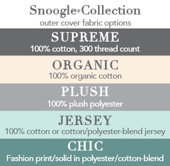 Snoogle Collection Outer Cover Fabric Options