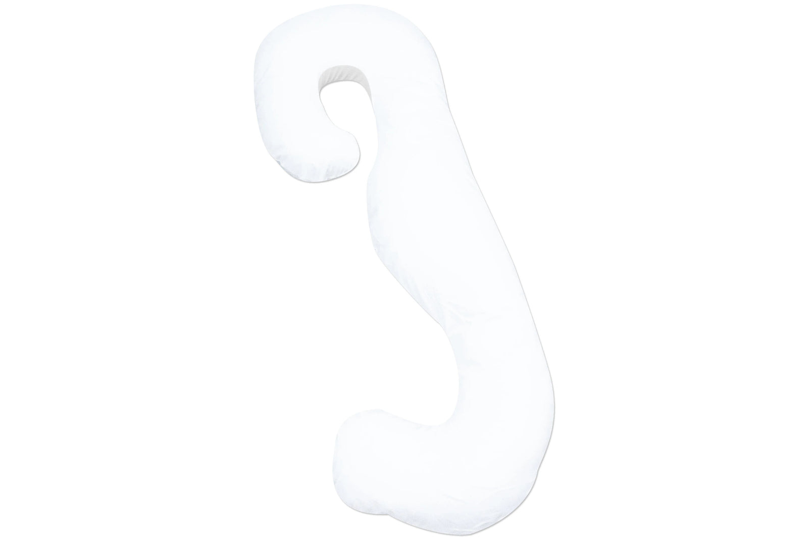  Leachco Snoogle Chic Supreme - Almohada para embarazo/maternidad  con funda de 100% algodón satinado en color blanco relajante, 1 unidad  (paquete de 1) : Bebés
