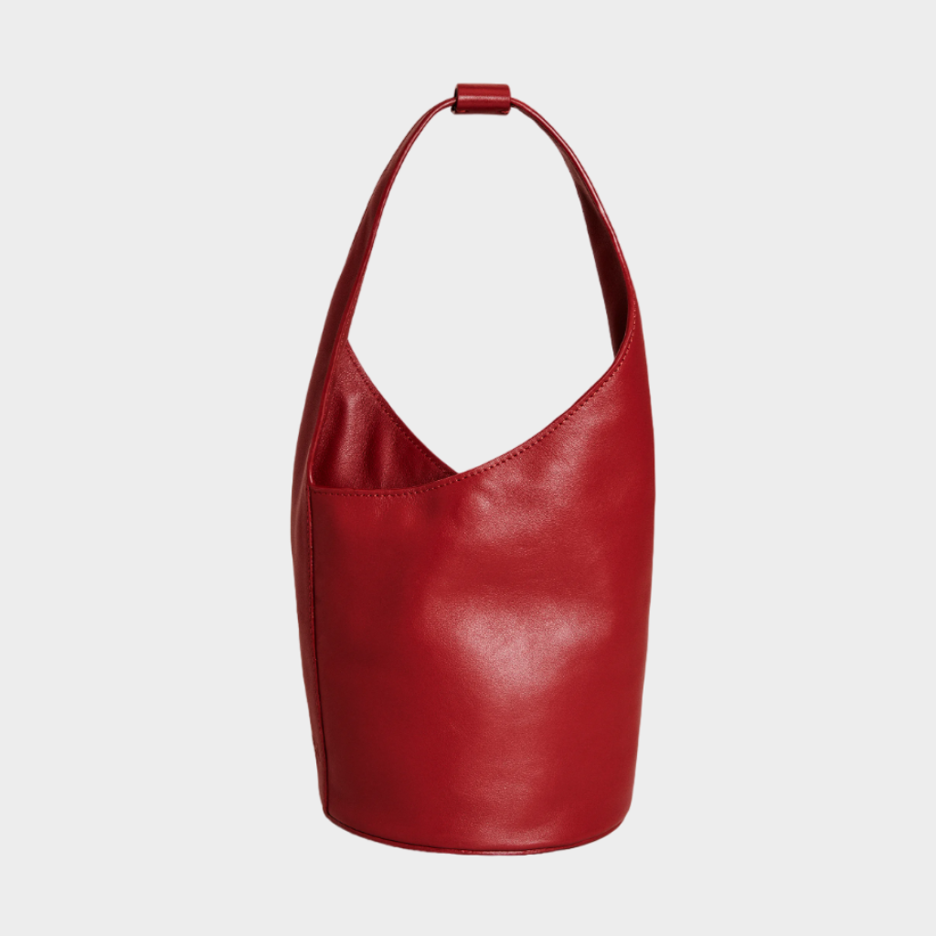 Small Silvana Bucket Bag Red