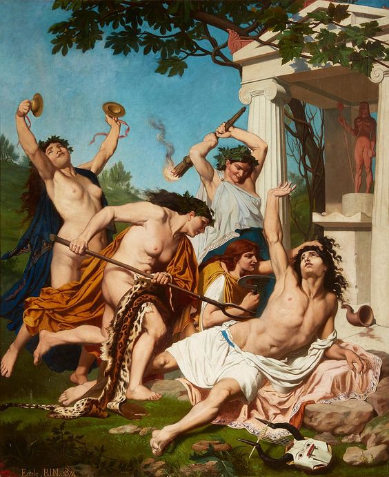 The death of Orpheus, 1874