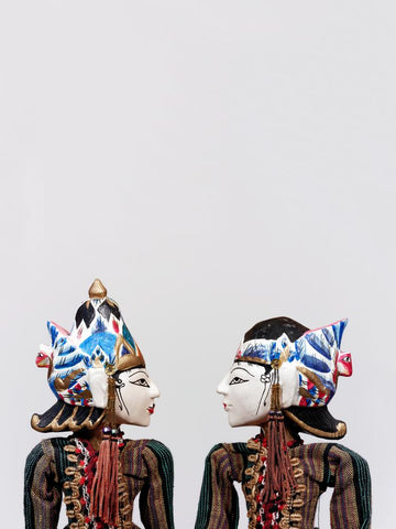 Marionnette bali - Sita et Rama