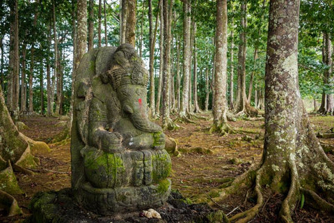 statue en pierre indienne