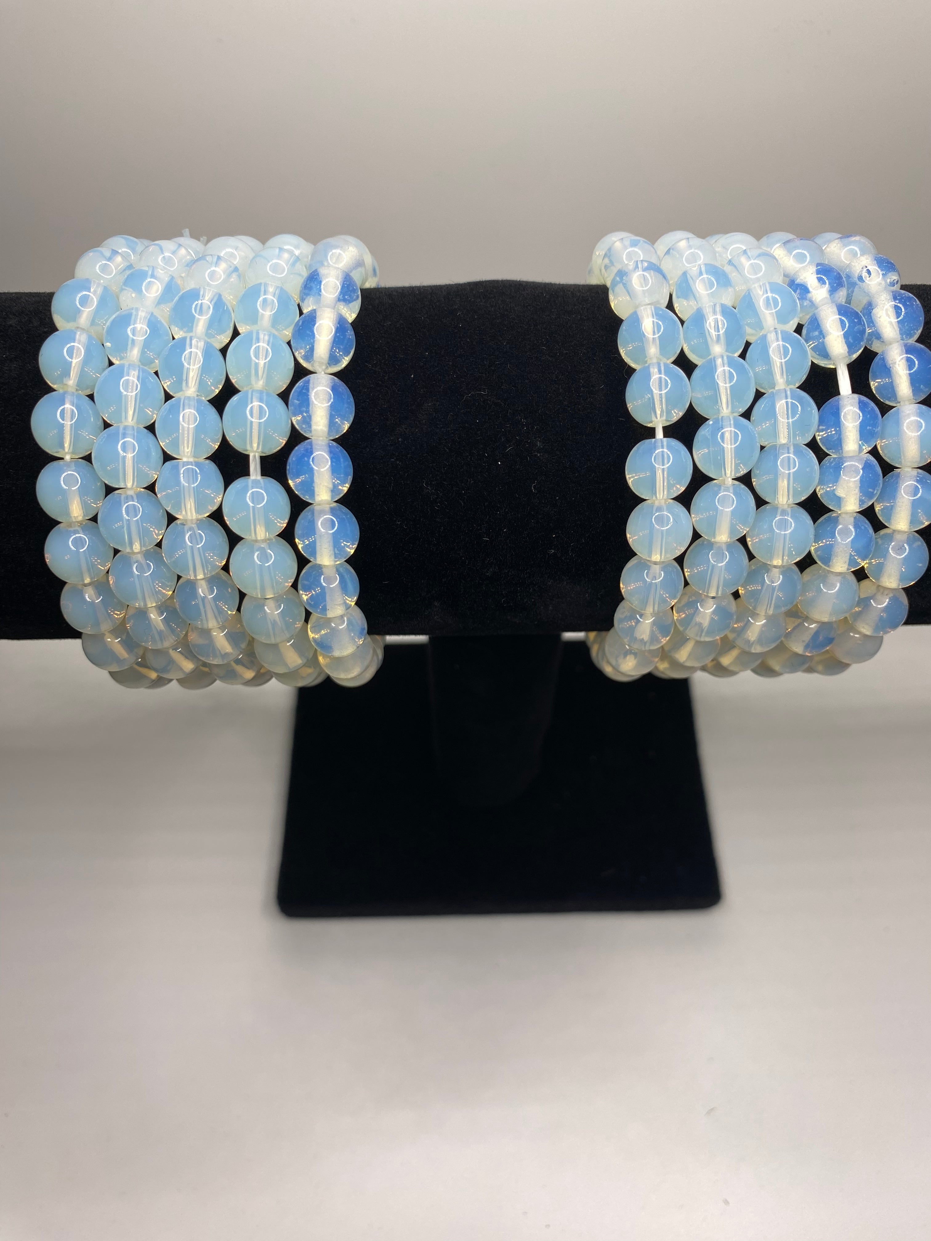 Original Opal Sea Blue Treasure Moonlight Crystal Bracelet Light Luxury  Elastic Bracelet For Girls Women Jewelry Accessories - AliExpress