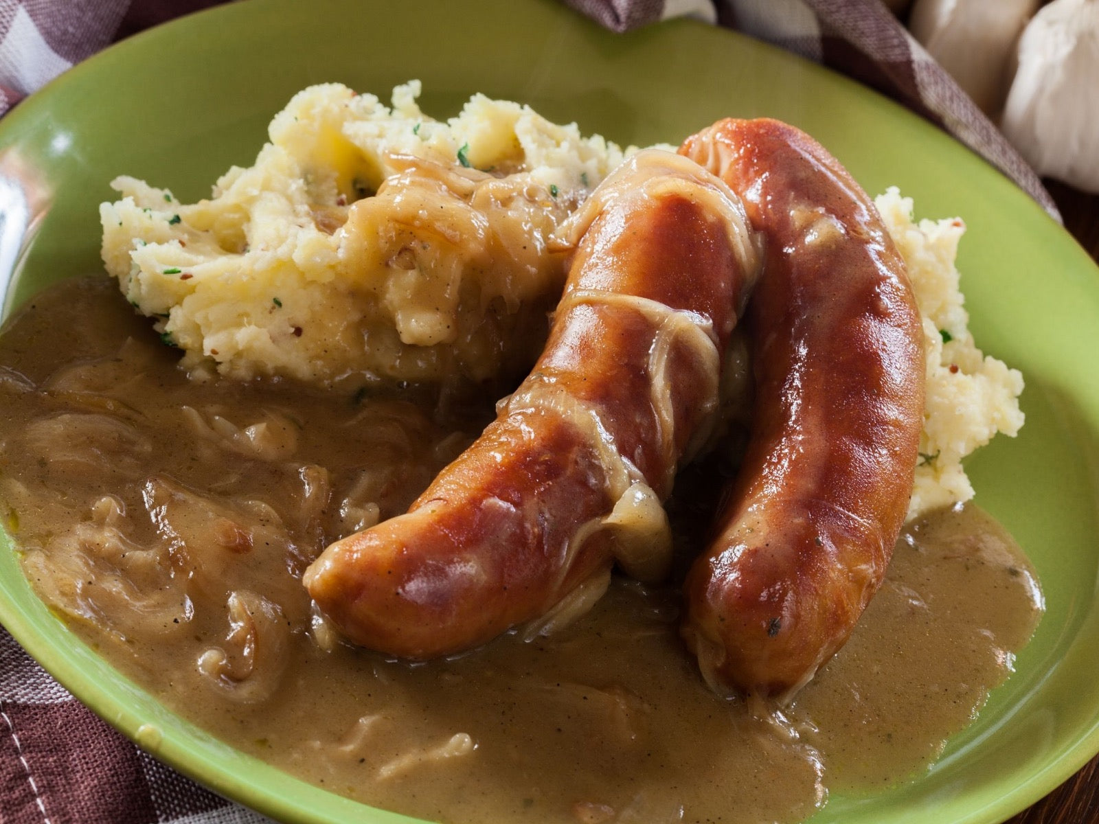 British Bangers And Mash Made With Our Bison Sausage - Beck & Bulow