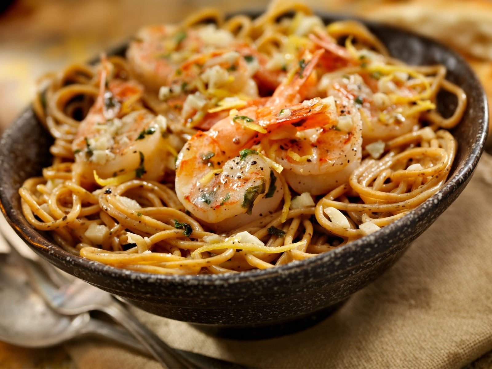 Wild Blue Mexican Shrimp Scampi With Asiago Cheese - Beck & Bulow