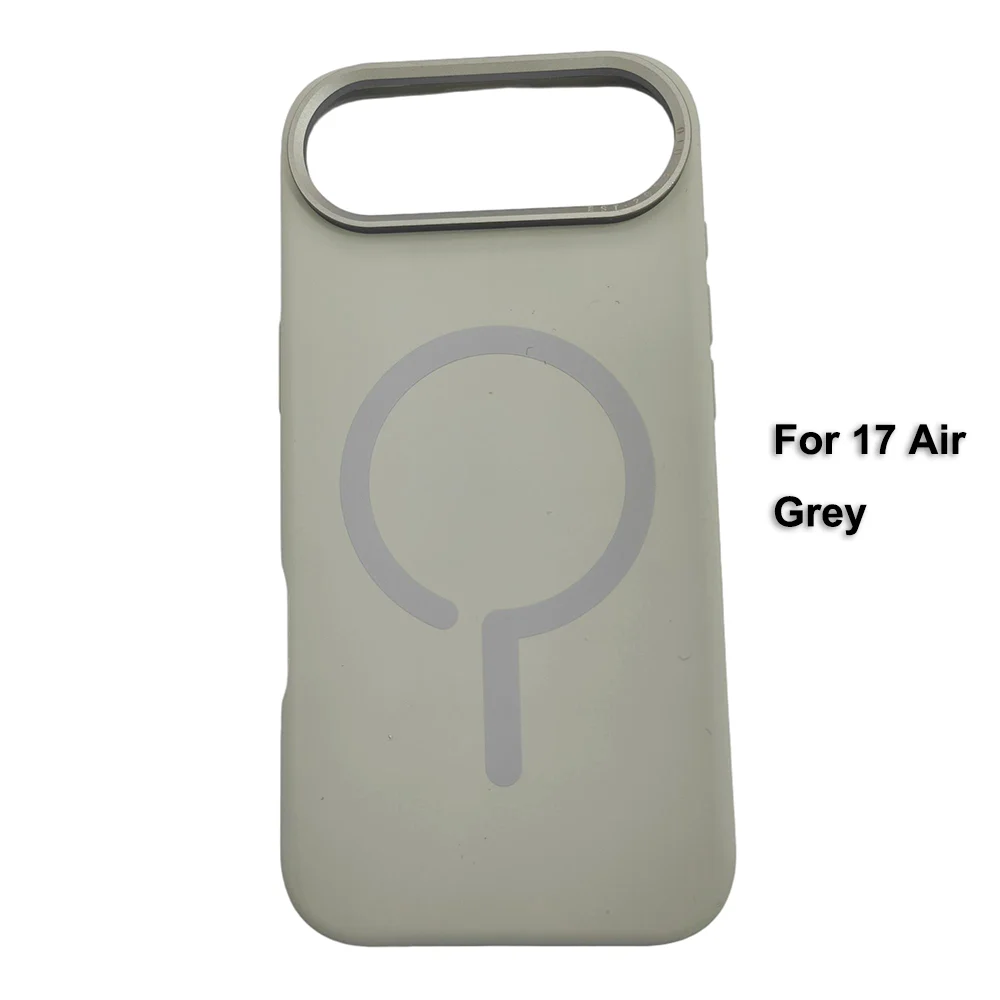 Premium iPhone Case — Magnetic Liquid Silicone Matte Shockproof Cover with MagSafe Wireless Charging and Alloy Lens Anti-Fingerprint Protection