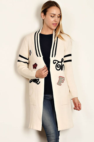 Varsity Patch Cardigan