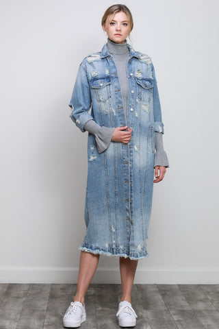 Denim Long Jacket