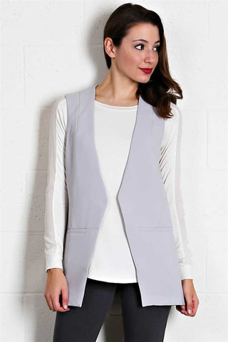 sleeveless blazer