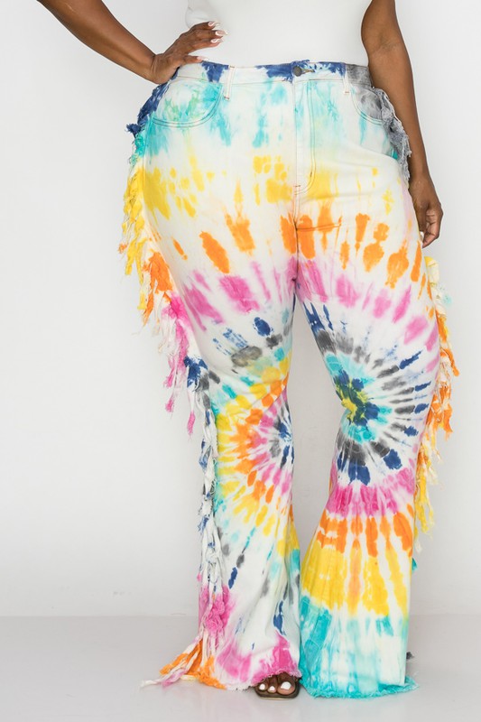 Tye-Dye Fringe Pants – B. Fly Apparel