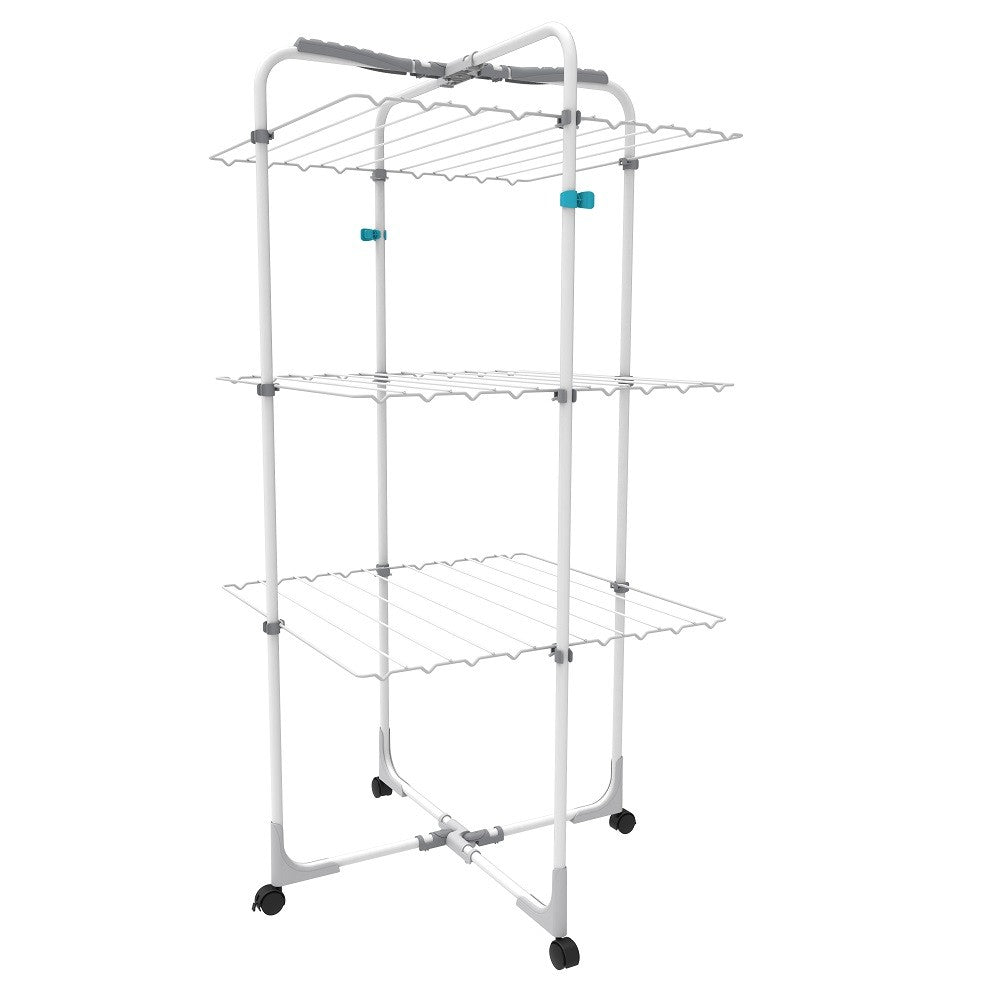 Daytek Glider Clothes Drying Rack, 65 Feet Drying Space, Blue