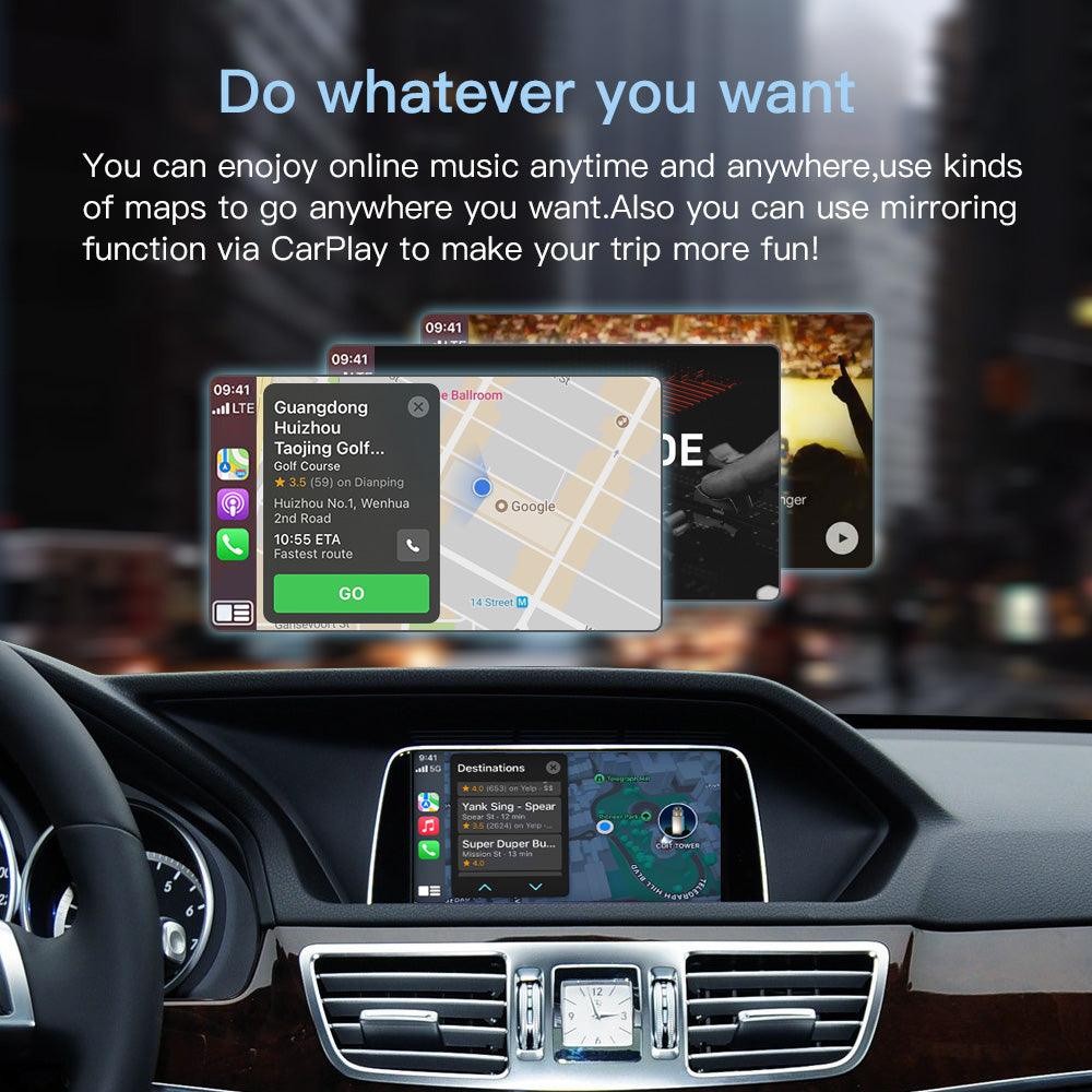 Apple Carplay sans fil et Android Auto Mercedes Classe A sur écran