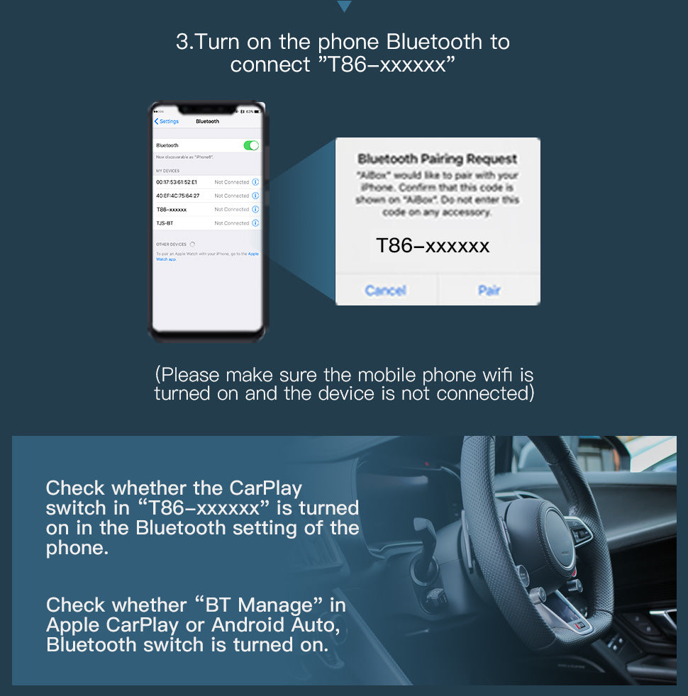 9.3 inch Wireless CarPlay & Android Auto IPS Touch screen – CARABC