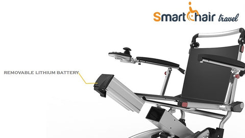 美國 Smartchair travel 電動輪椅 (超輕巧設計，可上飛機電池，外置充電)