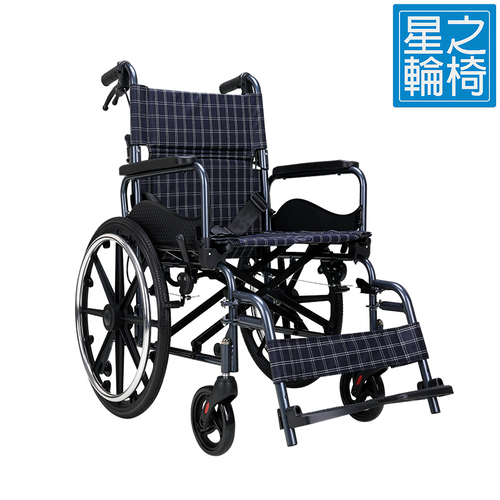 DX-20 手推輪椅 (20寸大輪可拆扶手，腳踏)