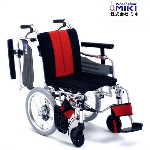 日本Miki MYU4-16(小輪) 手推輪椅 (可拆式扶手，腳踏，坐背墊)