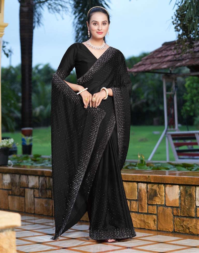 Black Saree: Black Designer Sarees Online