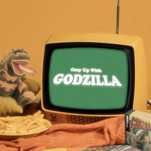 Cozy up with Godzilla